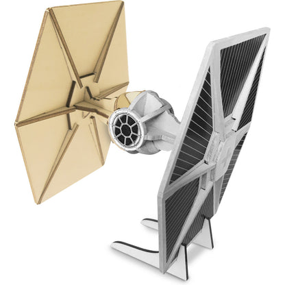 Imagine - Macheta de asamblat, Wood WorX - Star Wars - Tie Fighter, cu 30+ piese din lemn + vopsea, pensula si adeziv inclus