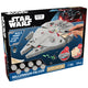 Imagine - Macheta de asamblat, Wood WorX - Star Wars - Millennium Falcon, cu 80+ piese din lemn + vopsea, pensula si adeziv inclus