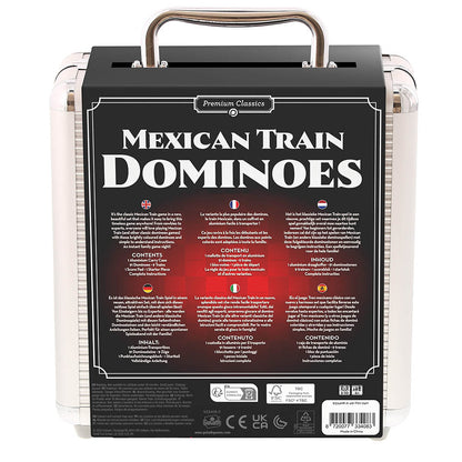 Premium Classics - Mexican Train Dominoes - Joc Domino Trenul Mexican , in cutie metalica