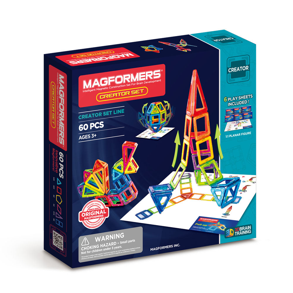 Mágneses építőjáték Magformers Creator Set - The Creator, 60 darab