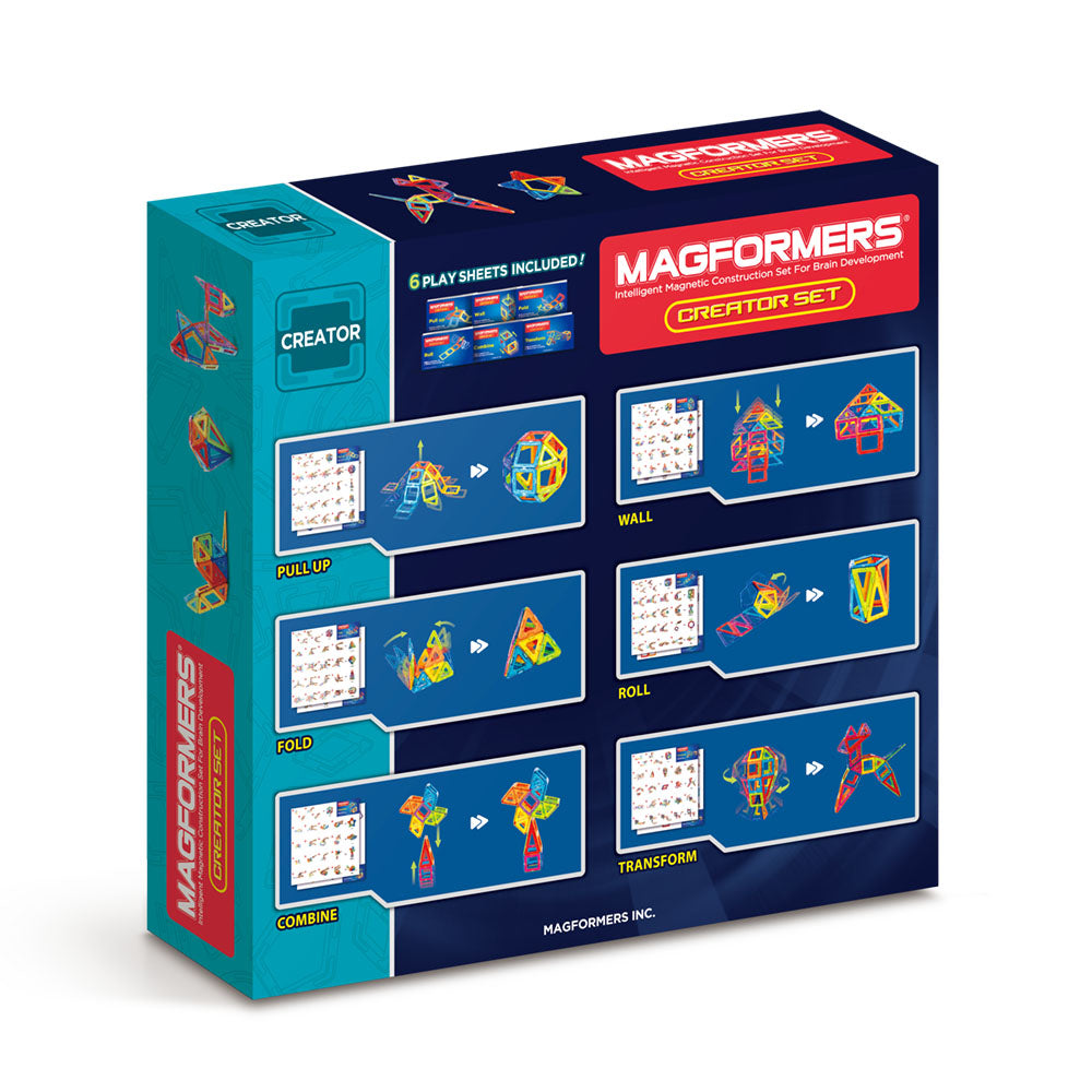 Mágneses építőjáték Magformers Creator Set - The Creator, 60 darab