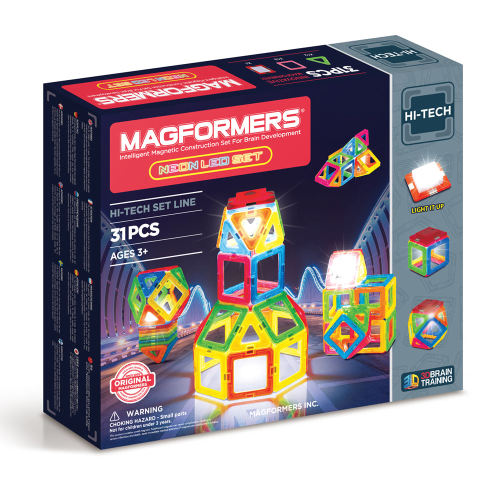 Magformers Neon Led szett - Neon lámpák, 31 db