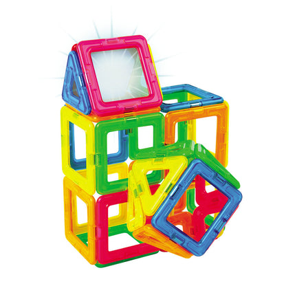 Joc magnetic de constructie Magformers Neon Led Set - Lumini de Neon, 31 piese