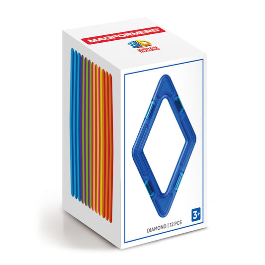 Magformers Diamond Set mágneses építőkészlet - 12 darab gyémánt alakú