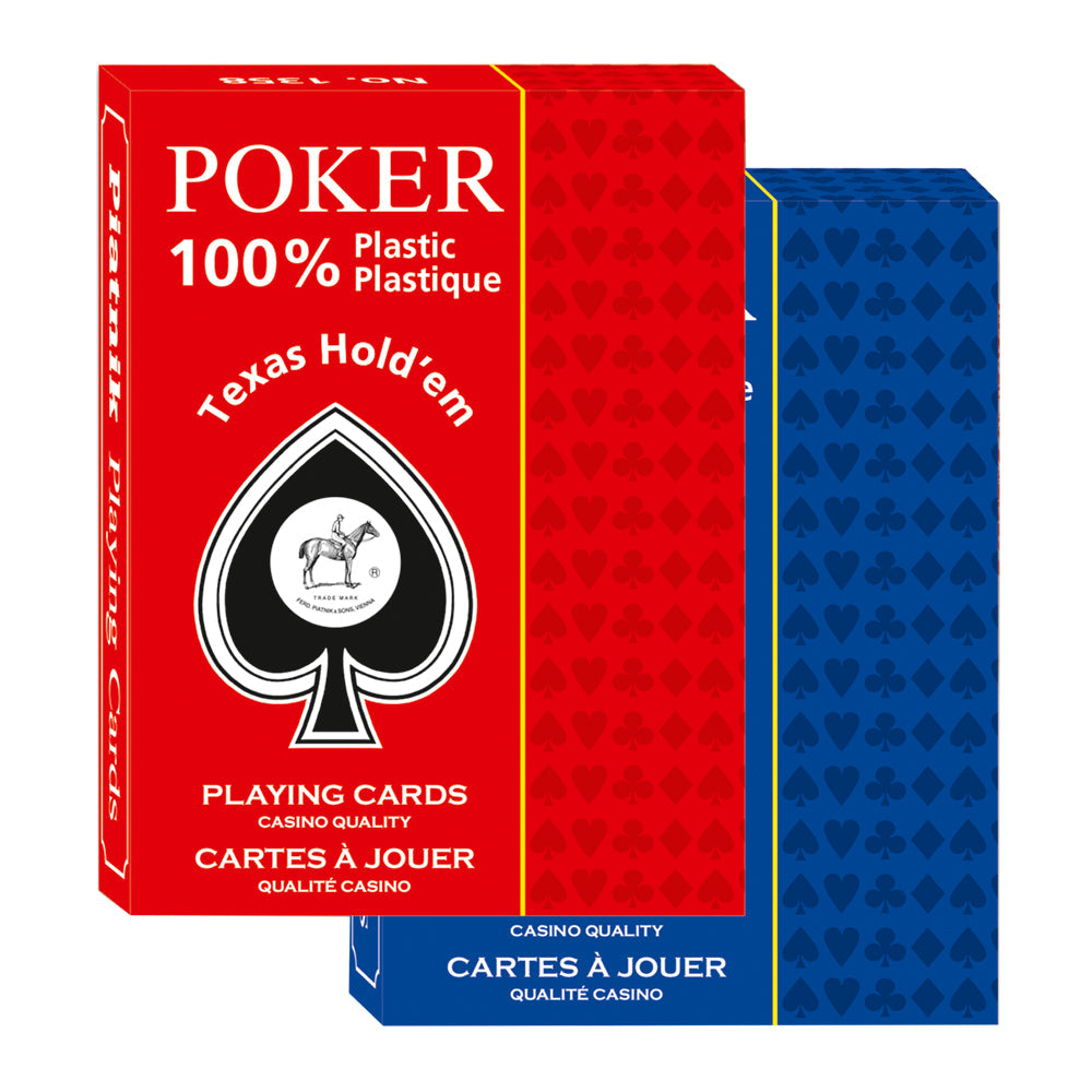 Imagine Carti de joc Poker, Texas Hold'em, 100% plastic - Piatnik