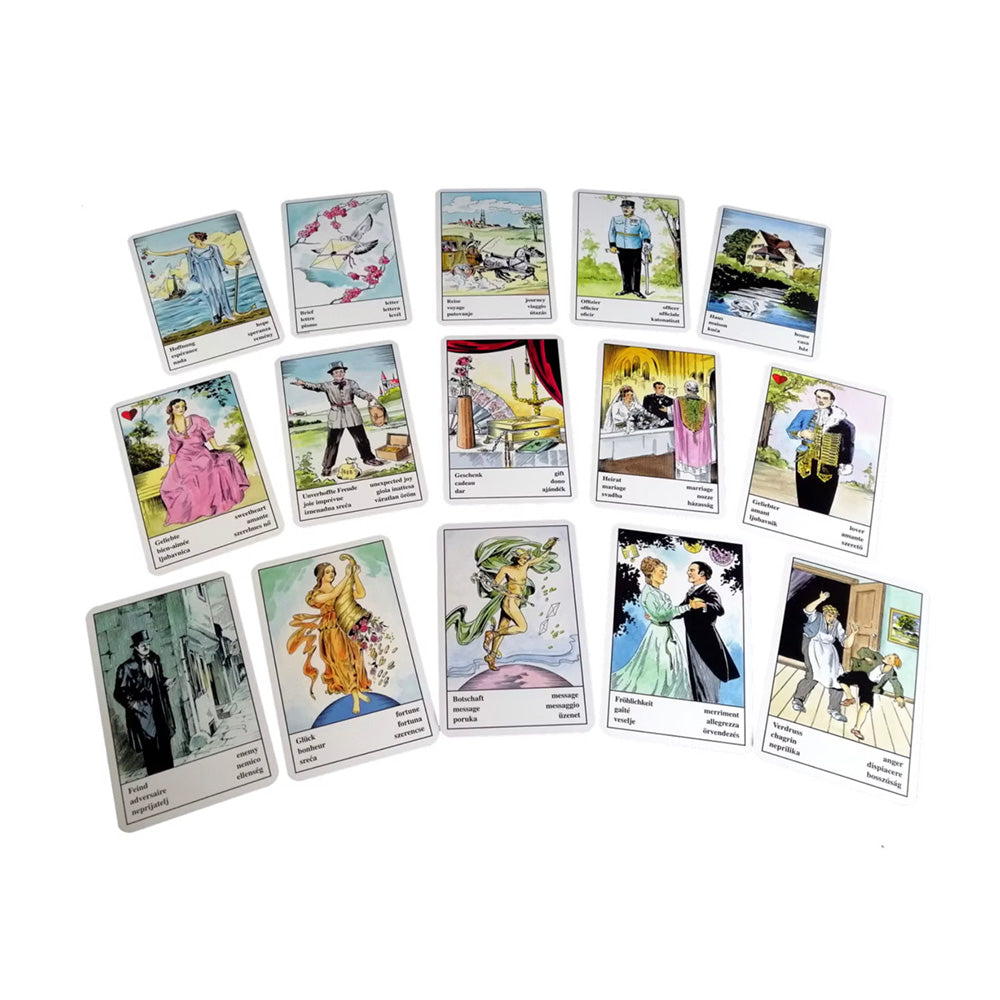 Imagine Carti de joc gitane pentru ghicit viitorul - Tarot traditional Piatnik