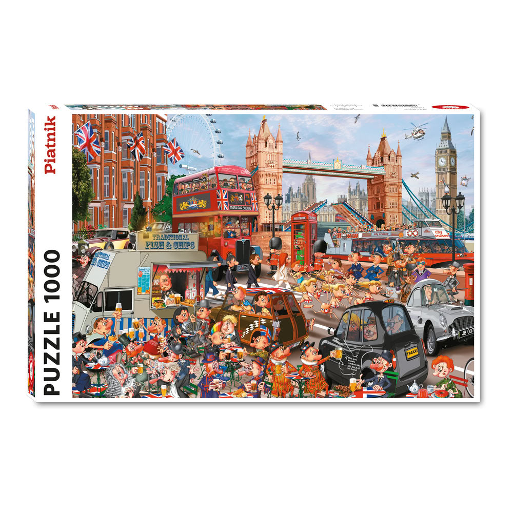 Puzzle Piatnik, London City Illustration - François Ruyer, 1000 piese