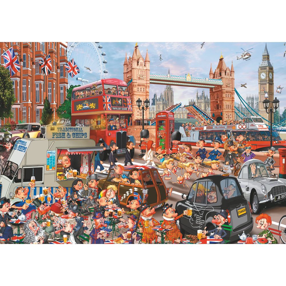 Puzzle Piatnik, London City Illustration - François Ruyer, 1000 piese