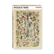 Puzzle Piatnik, Flowers - Adolphe Millot, 1000 piese