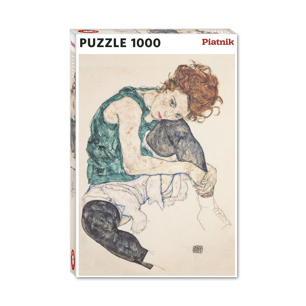 Puzzle Piatnik, Seated Woman - Egon Schiele, 1000 piese