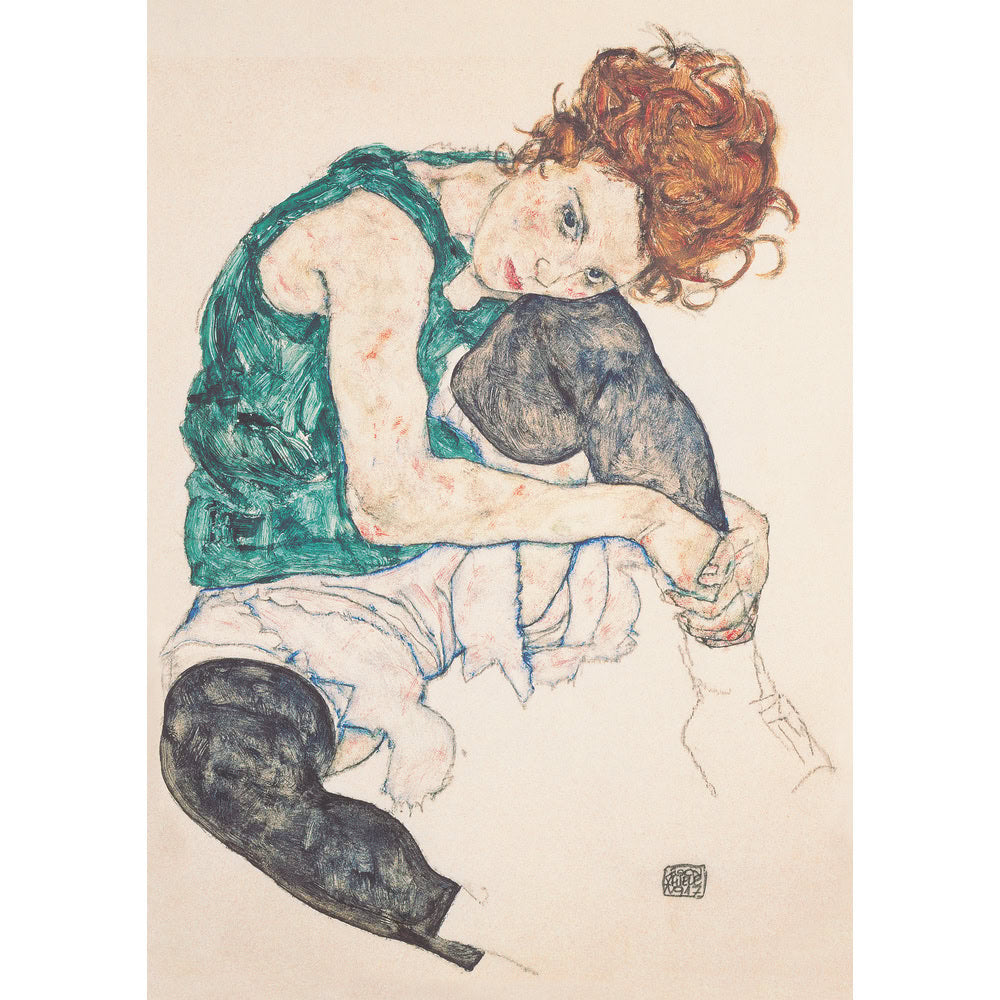 Puzzle Piatnik, Seated Woman - Egon Schiele, 1000 piese