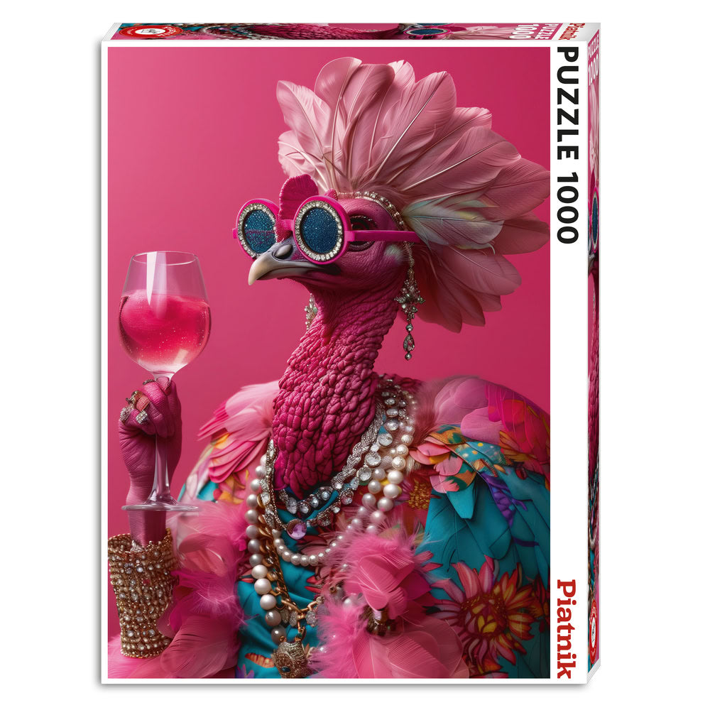 Puzzle Piatnik, Pink Birdie, 1000 piese