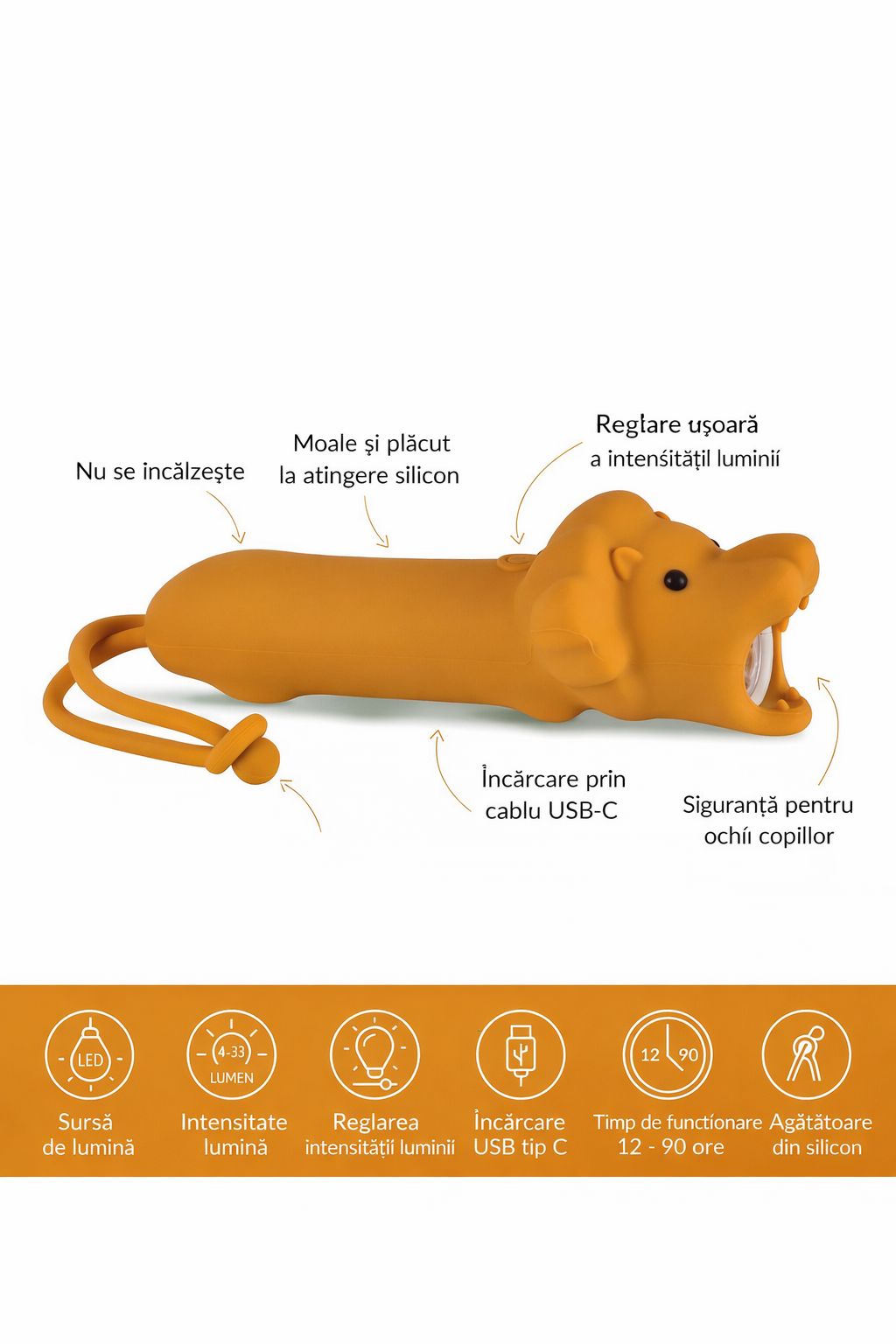 Lanternă pentru copii Rabbit & Friends LEO