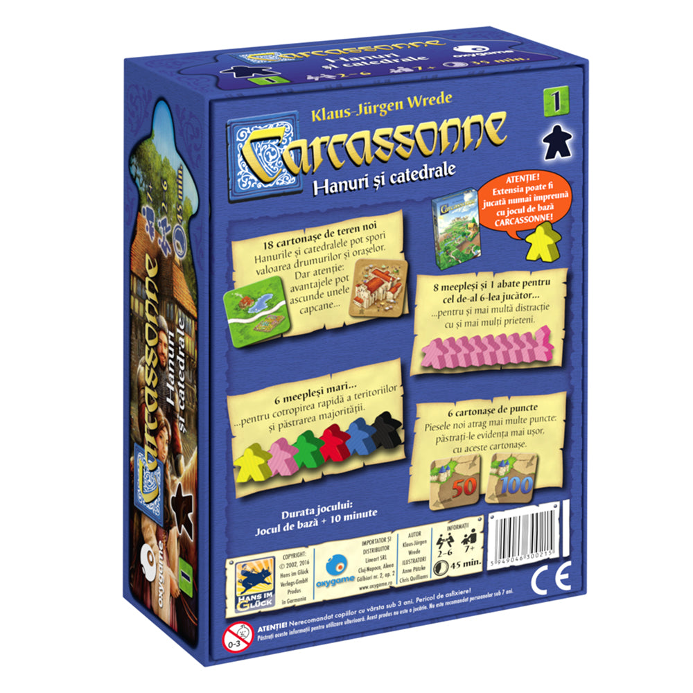 Imagine Carcassonne - Extensia 1: Hanuri si catedrale