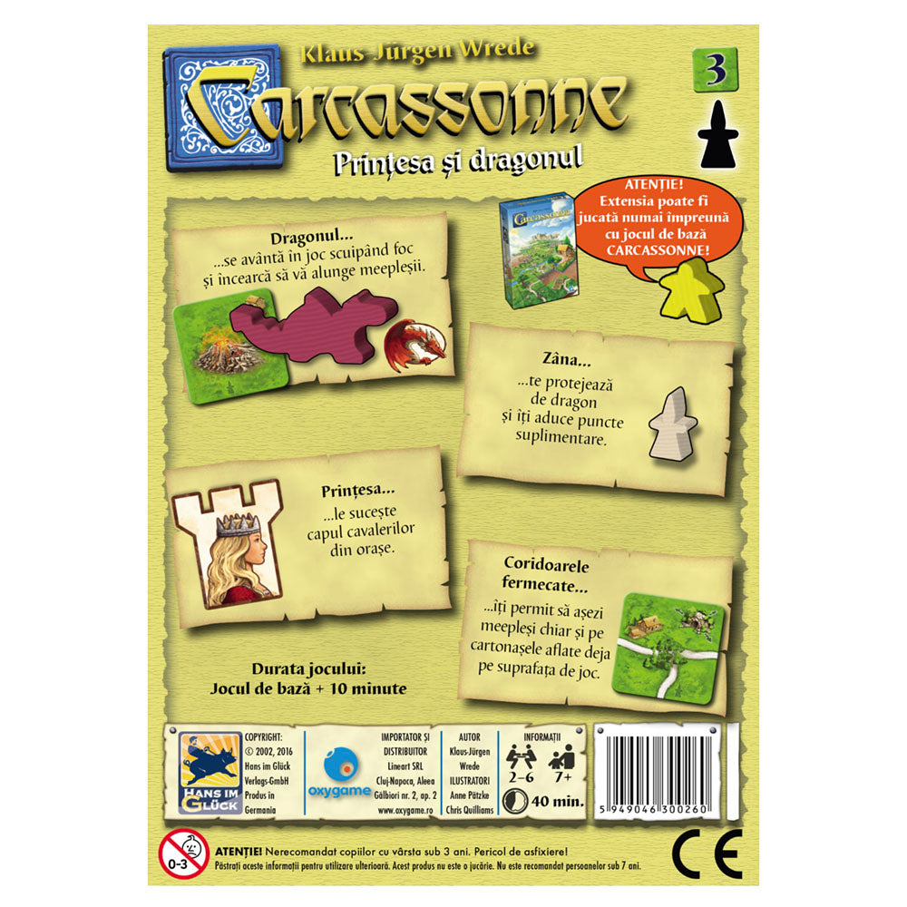 Imagine Carcassonne - Extensia 3 - Printesa si dragonul