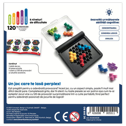 Smart Games - IQ Perplex, joc de logica cu 120 de provocari, 12+ ani, editie lb. Romana