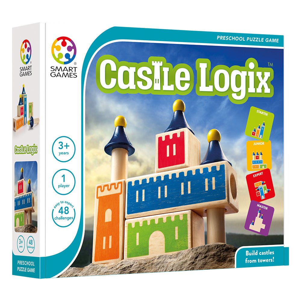 Smart Games - Castle Logix, logikai játék 48 kihívással, 3+ éves, nemzetközi kiadás