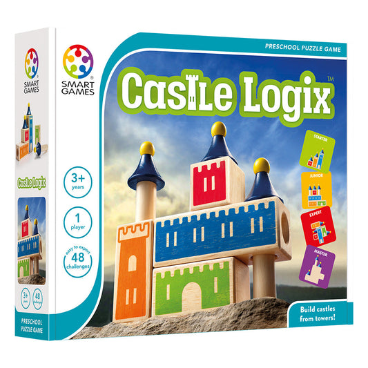 Smart Games - Castle Logix, logikai játék 48 kihívással, 3+ éves, nemzetközi kiadás