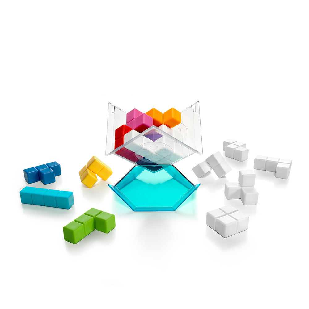 Smart Games - Cubiq, joc de logica cu 80 de provocari, 7+ ani, editie internationala