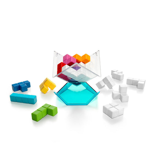 Smart Games - Cubiq, joc de logica cu 80 de provocari, 7+ ani, editie internationala
