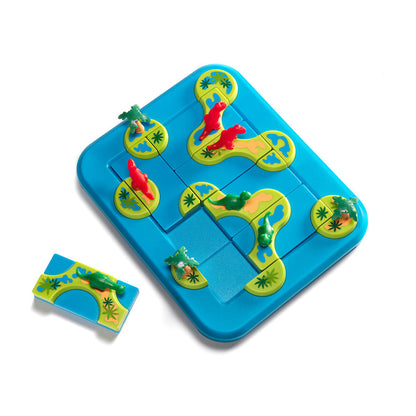 Smart Games - Dinosaurs Mystic Islands, joc de logica cu 80 de provocari, 6+ ani, editie internationala