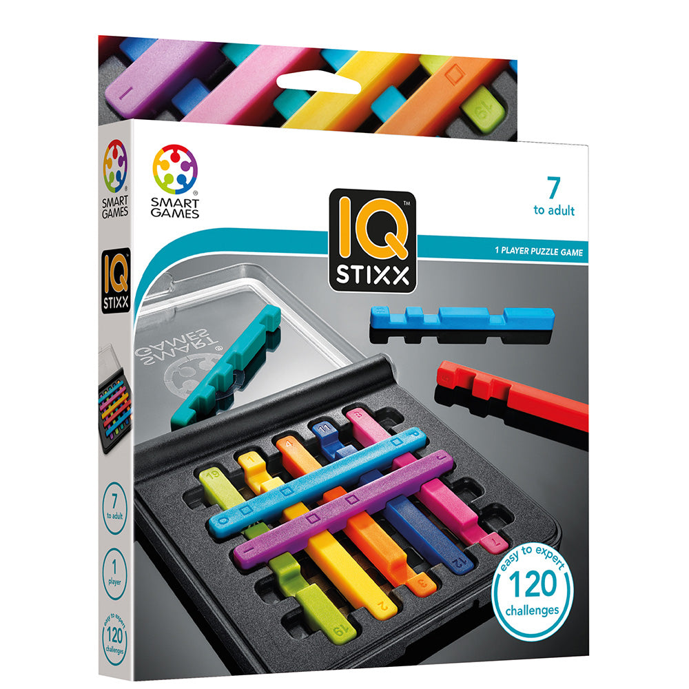 Smart Games - IQ Stixx, logikai játék 120 kihívással, 7 év felett, nemzetközi kiadás