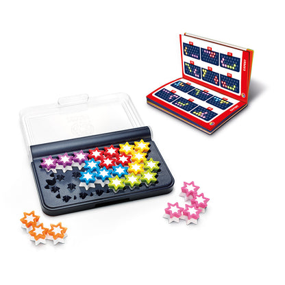 Smart Games - IQ Stars, joc de logica cu 120 de provocari, 6+ ani, editie internationala