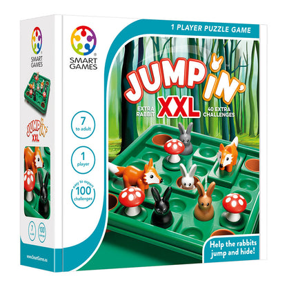Smart Games - Jump'In XXL, joc de logica cu 100 de provocari, 7+ ani, editie internationala