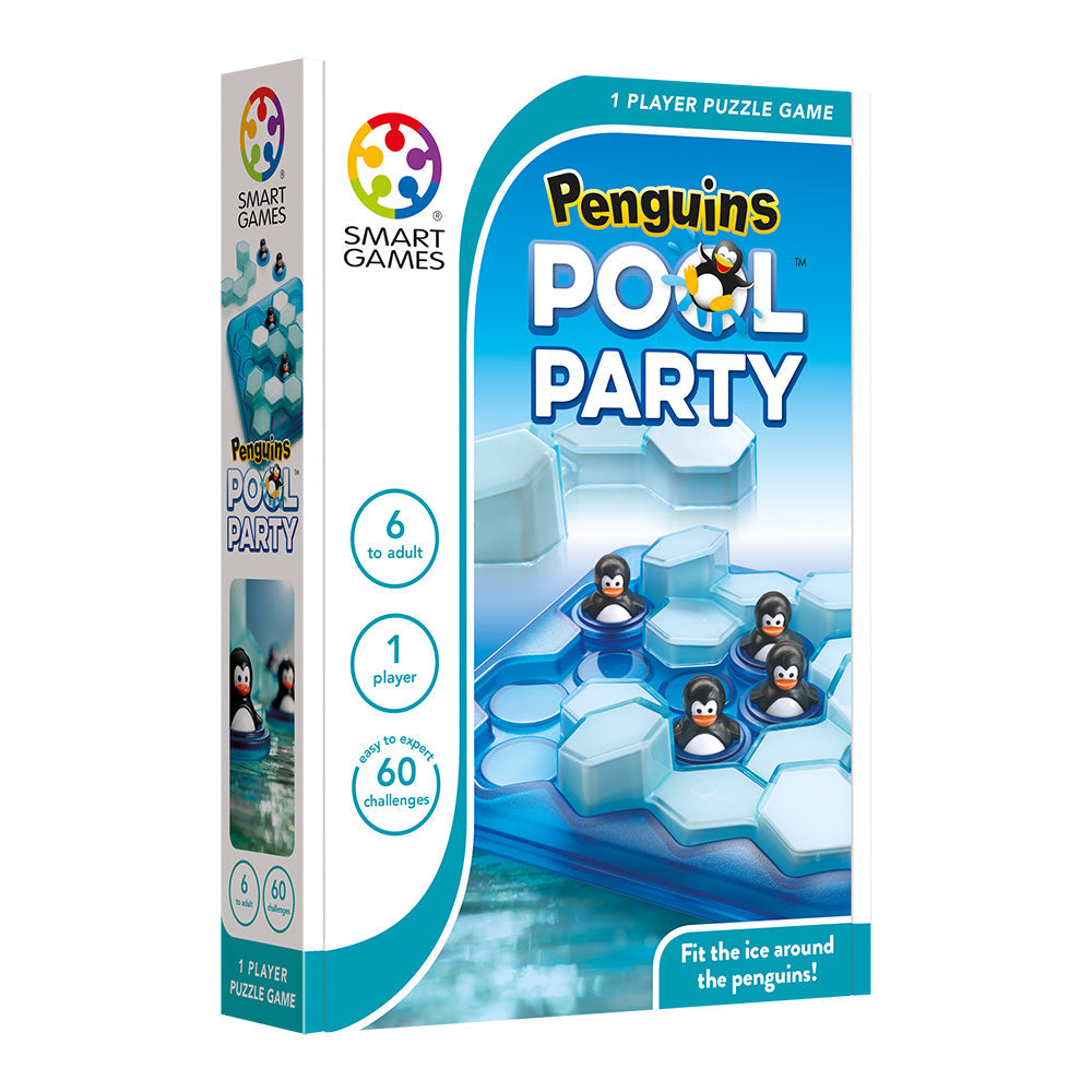 Smart Games – Penguins Pool Party, logikai játék 60 kihívással, 6+ év, nemzetközi kiadás