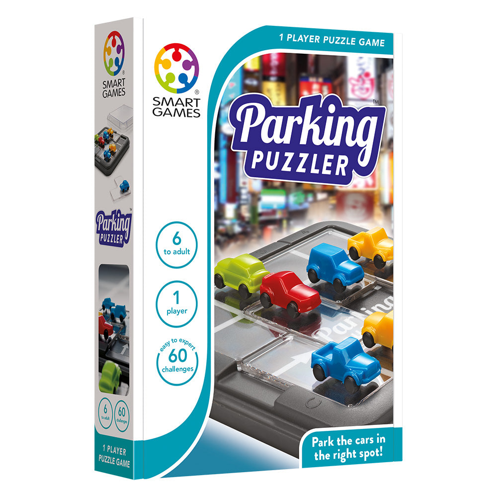 Smart Games - Parking Puzzler, , logikai játék 60 kihívással, 6 év felett, nemzetközi kiadás