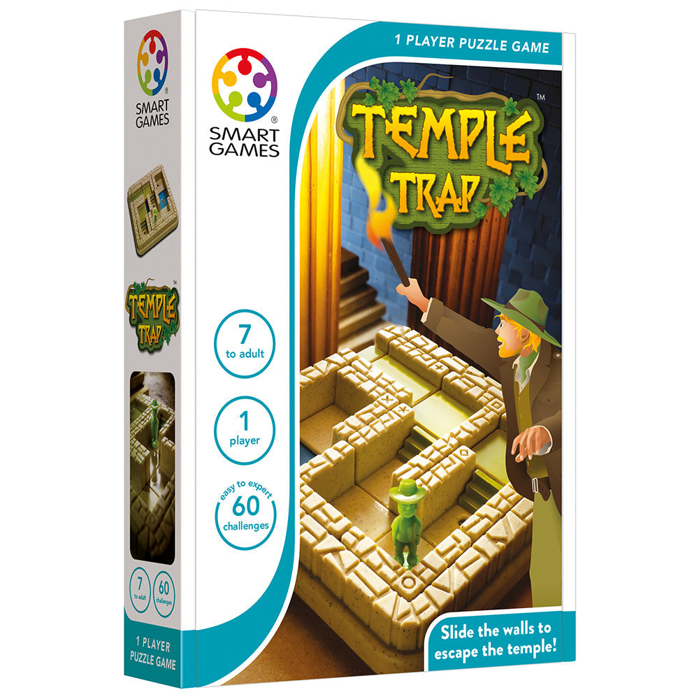 Smart Games - Temple Trap, logikai játék 60 kihívással, 7 év feletti, nemzetközi kiadás
