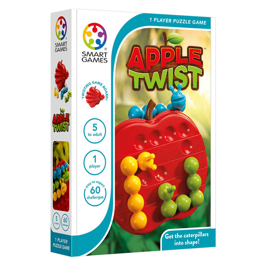 Smart Games - Apple Twist, logikai játék 60 kihívással, 5+ év, nemzetközi kiadás