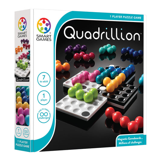 Smart Games - Quadrillion, logikai játék 60 kihívással, 7 év feletti, nemzetközi kiadás