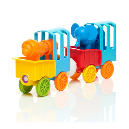 Joc magnetic Smart Max, My First Animal Train, Primul meu tren de animale, 22 piese