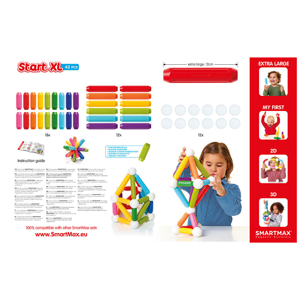 Smart Max Magnetic Game, Start XL, Starter Set XL, 42 db