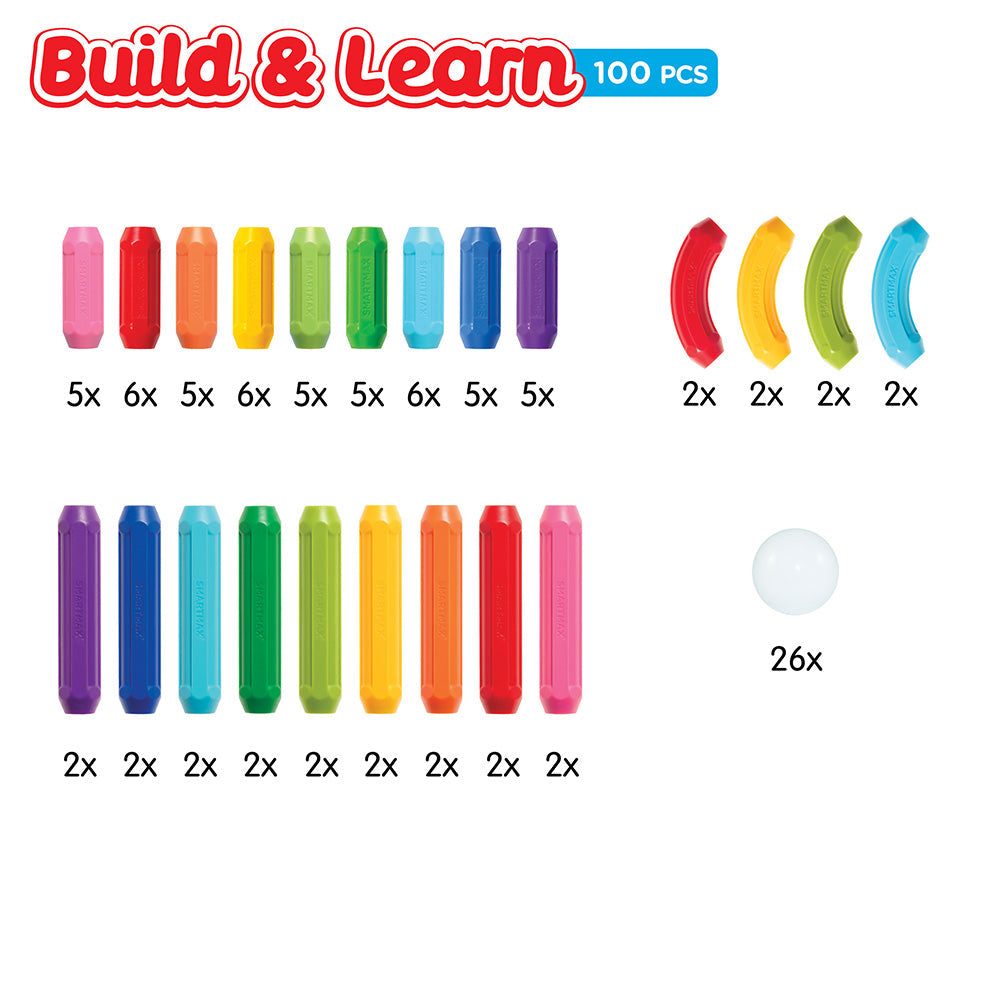 Smart Max mágneses játék, Build &amp; Learn, Build and learning, 100 db