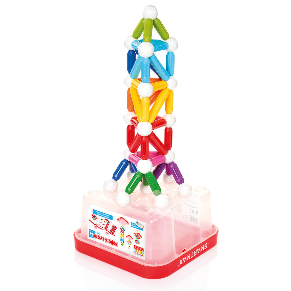 Smart Max mágneses játék, Build &amp; Learn, Build and learning, 100 db