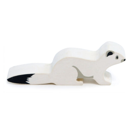 Imagine Figurina Hermina, din lemn premium - White Stoat - TL4845