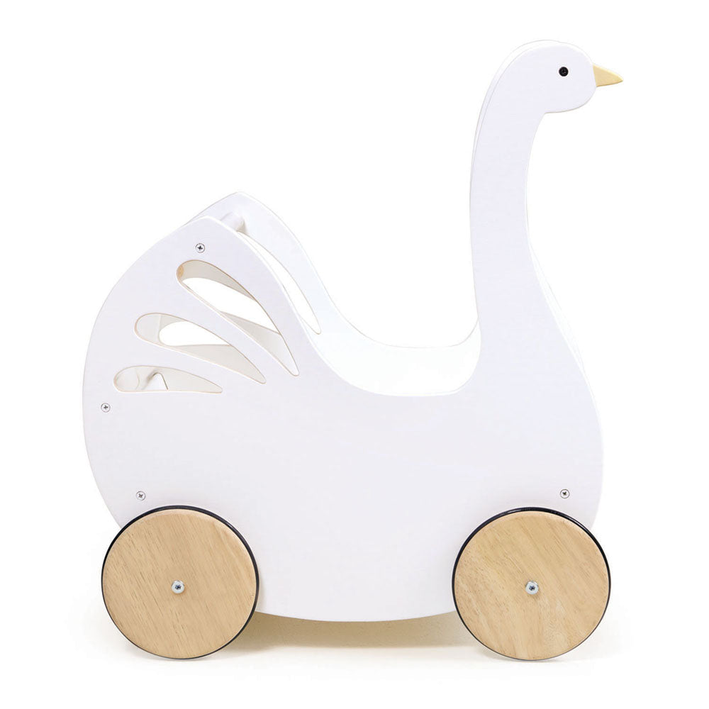 Imagine Carucior Lebada, din lemn premium - Sweet Swan Pram - TL8105