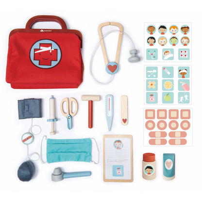 Imagine Geanta medic rosie - 16 instrumente medicale - TL8114