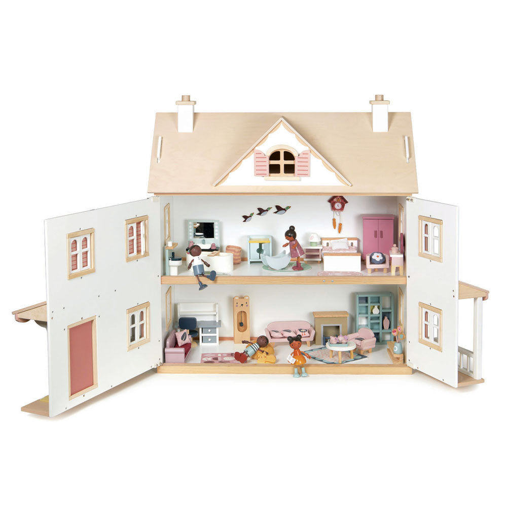 Imagine Casuta coloniala de papusi, din lemn premium Humming Bird House - TL8127