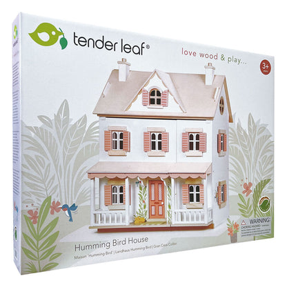 Imagine Casuta coloniala de papusi, din lemn premium Humming Bird House - TL8127