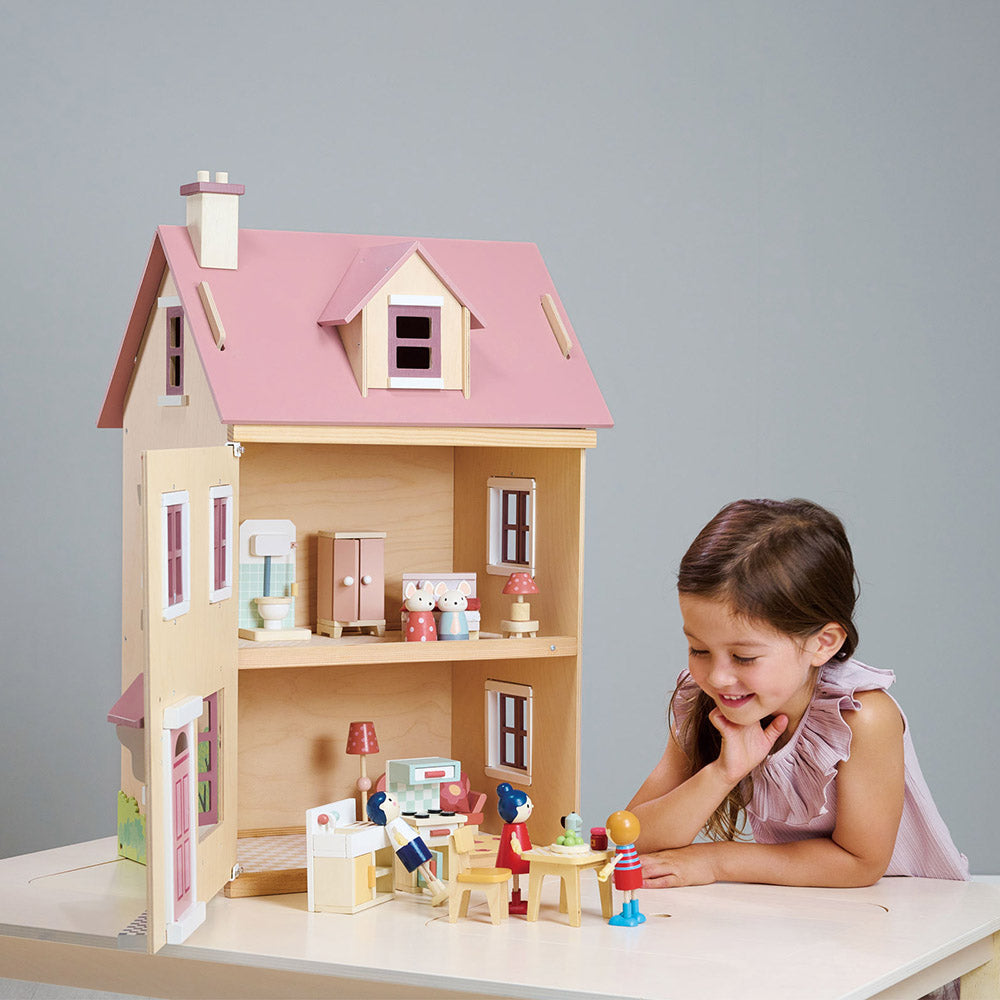 Casuta urbana de papusi, din lemn premium Foxtail Villa - TL8128