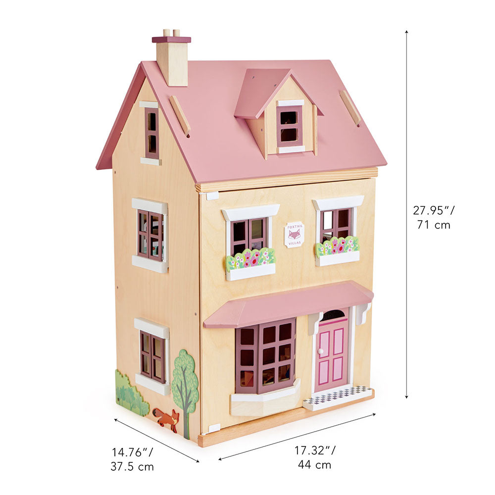 Casuta urbana de papusi, din lemn premium Foxtail Villa - TL8128