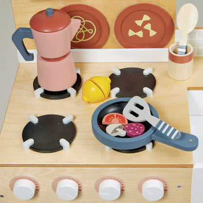 Imagine Bucatarie cu cuptor pentru pizza, din lemn premium - La Fiamma Grand Kitchen - TL8207