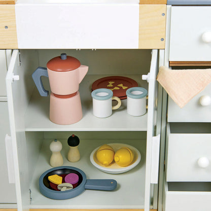 Imagine Bucatarie cu cuptor pentru pizza, din lemn premium - La Fiamma Grand Kitchen - TL8207