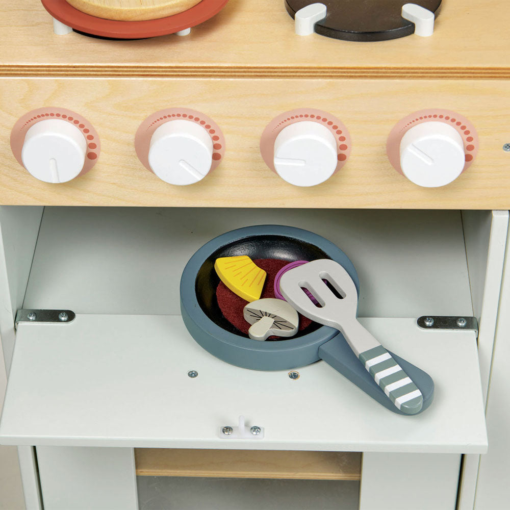 Imagine Bucatarie cu cuptor pentru pizza, din lemn premium - La Fiamma Grand Kitchen - TL8207