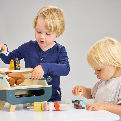 Gratar set, din lemn premium - Barbeque Play Set - TL8245