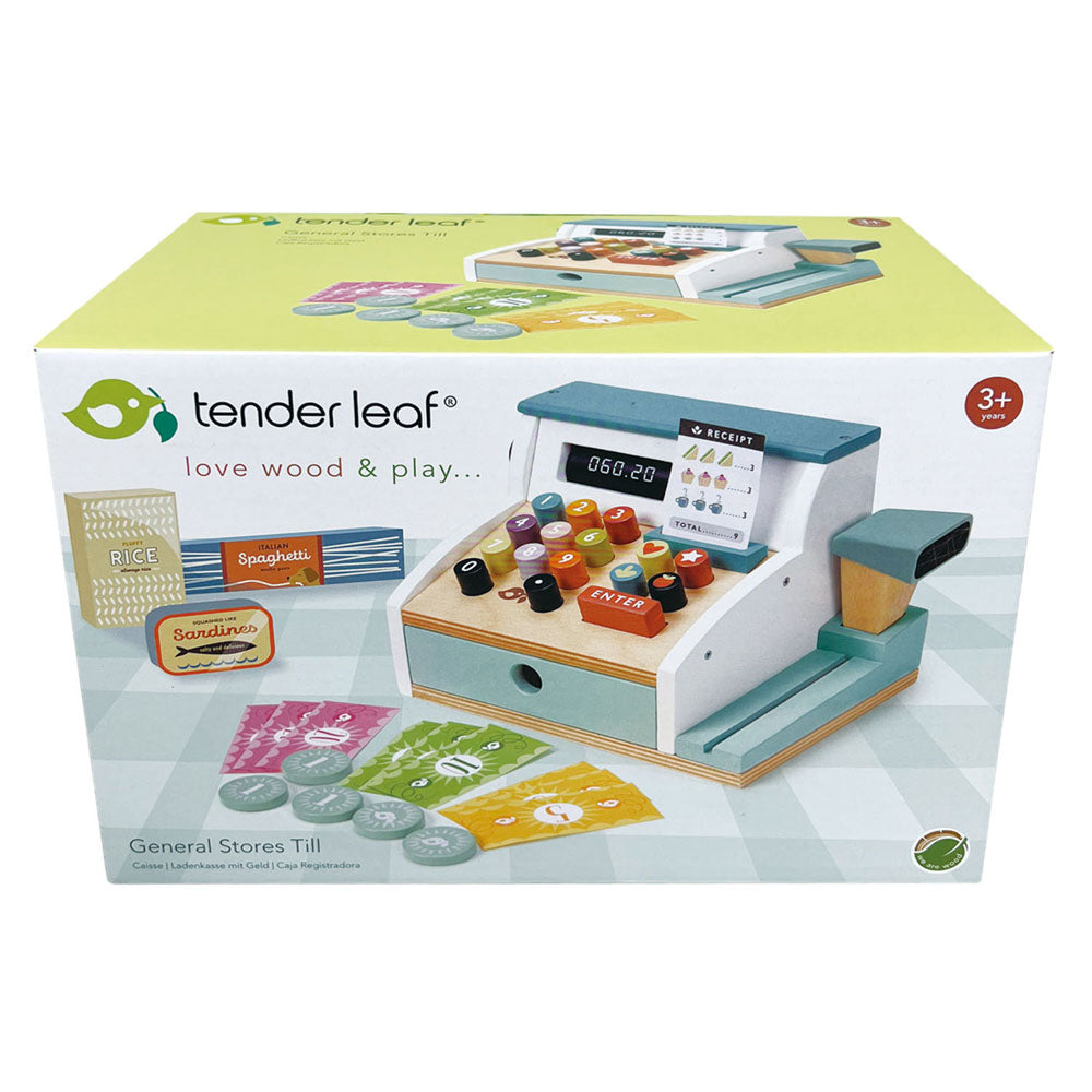 Imagine Casa de marcat cu scaner, din lemn premium - General Stores Till - TL8260