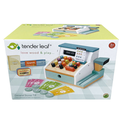 Imagine Casa de marcat cu scaner, din lemn premium - General Stores Till - TL8260